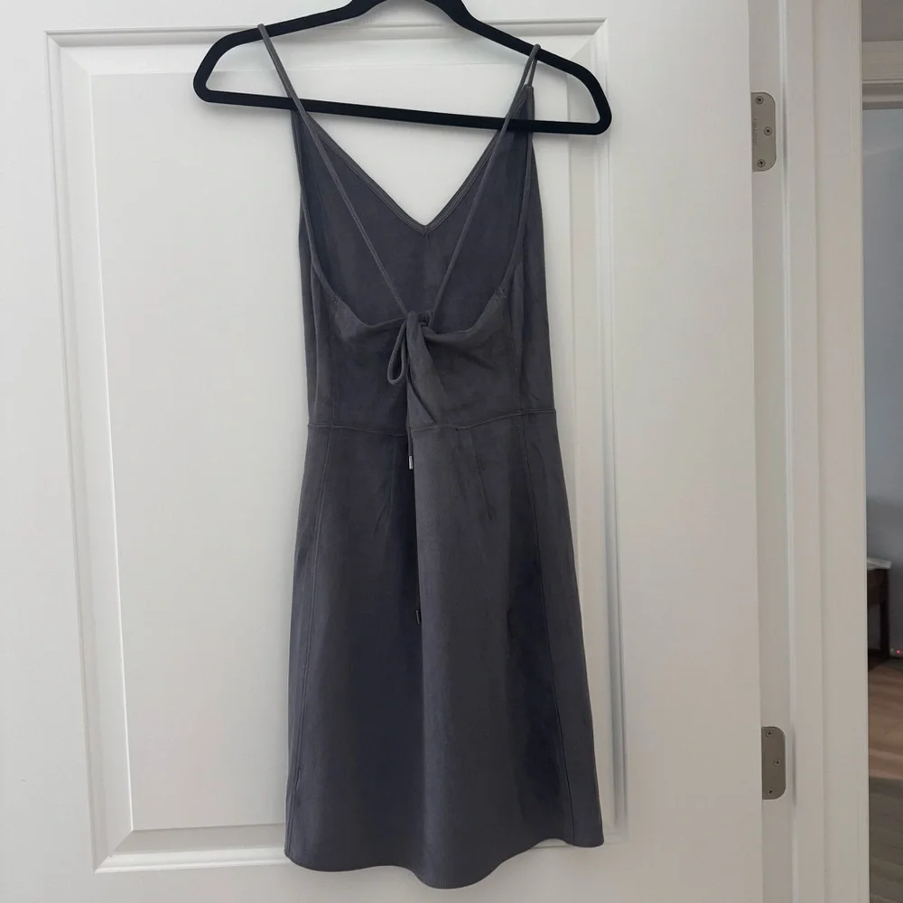 GF Collection Grey Suede Dress - Picture 2 of 4